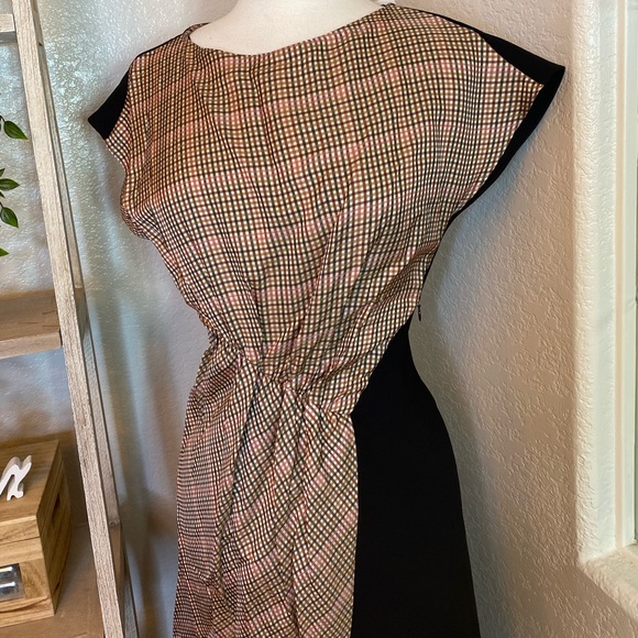 🆕Zara Patchwork asymmetrical midi dress - Picture 6 of 14